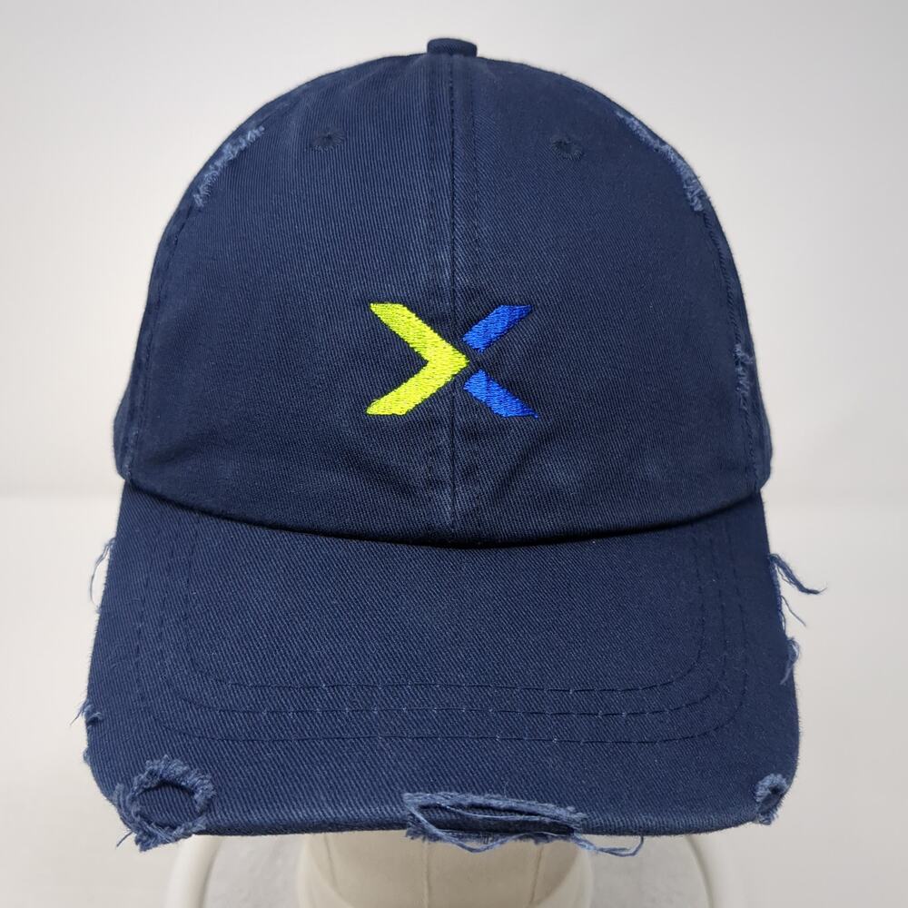 Apollo Strapback Hat Blue One Size Solid Adjustab… - image 2